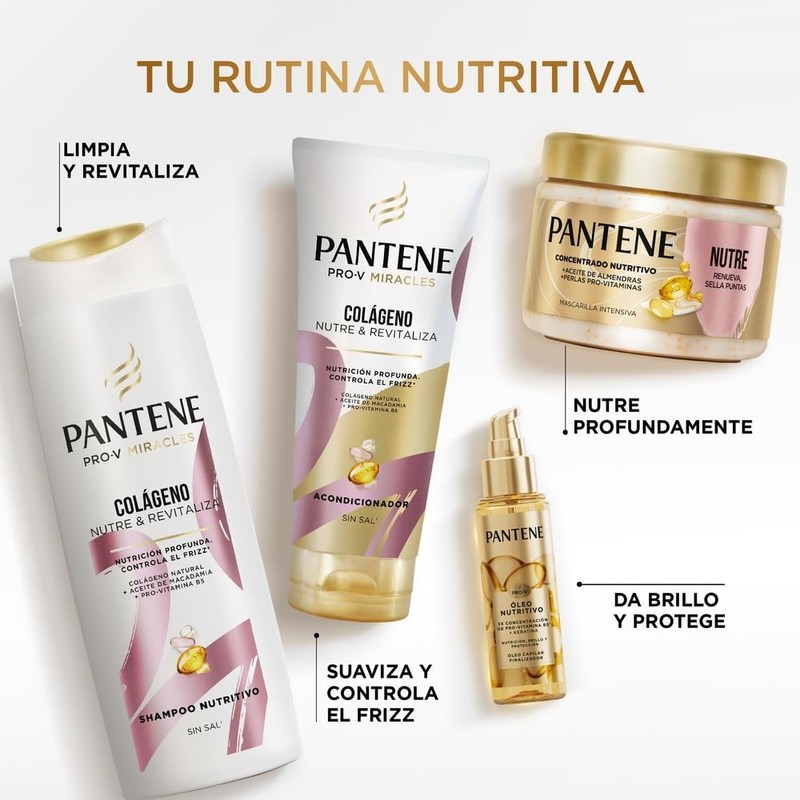 Pantene Aceite Para Cabello Nutre, Protege, Da Brillo Y Antifrizz