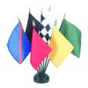 Auto Racing Flag Set (7 Flags) Rayon On Staff 4 in. x 5 in.