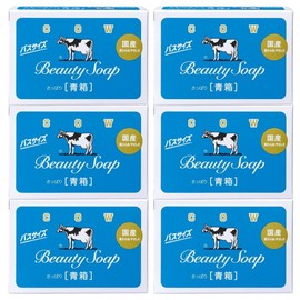 Cow Brand Blue Box, Bath Size, 4.6 oz (130 g) x 3 Packs x 2 Sets [Bulk Purchase] Jasmine Scent