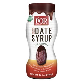 LiOR 100% Organic Pure Date Syrup, 14.1-Ounce Squeeze Bottle