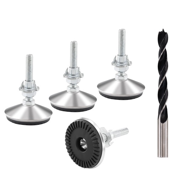 TOKSEO Set of 4 M10 x 50 mm Levelling Feet,