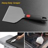 Vovoly Wide Griddle Scraper, 4.3“x4.3'' Smashed Burger Scraper Grill Scraper