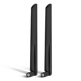 BINGFU Tri-Band WiFi 6E Antenna 6GHz 5GHz 2.4GHz RP-SMA WiFi Antenna (2 Pack) for PC Computer PCIe WiFi Card WiFi Router USB Adapter Security IP Camera