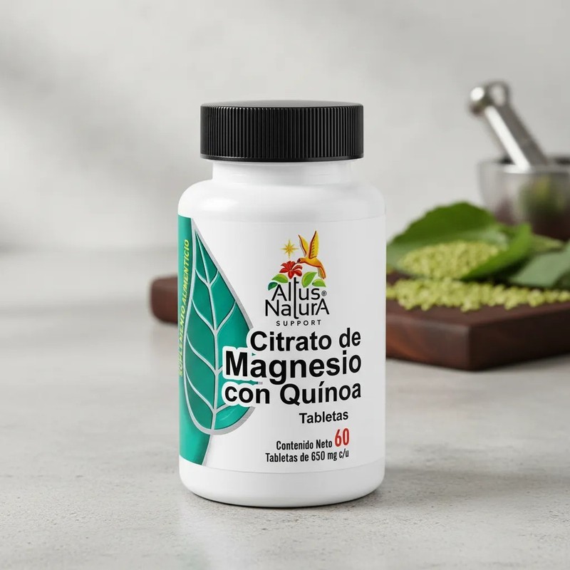Citrato De Magnesio Suplemento Alimenticio 60 Tab. De 650 Mg