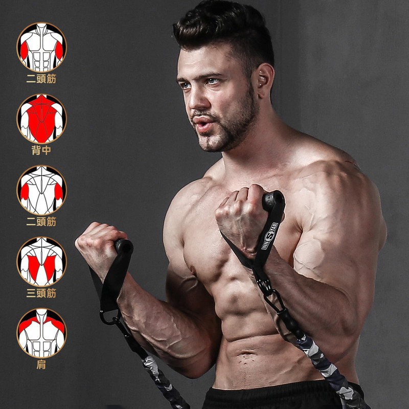 INNSTAR Exercise Handle Training Handle Fitness Grip Band Training Tube