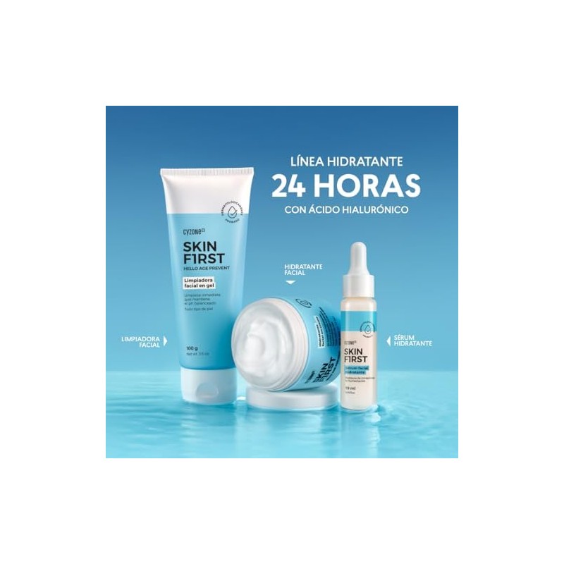 Cyzone - Set Hidratación Skin First, Rutina Facial, Piel Fresca