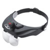 Multifunctional LED Head Mount Magnifier with Replaceable Lens for Inspection