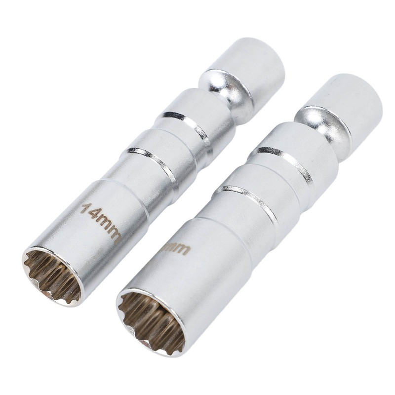2pcs Spark Plug Socket Magnetic 14mm 16mm Thin Wall Spark