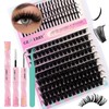 GEMERRY Wimpern Extensions Spikes DIY Cluster Wimpern D Curl Individuelle