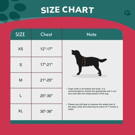 FAYOGOO Dog Harness Medium, No Pull Vest Harness with 2 Clips Training Anti Pull, Adjustable Pet Harness Soft Padded Reflective No Choke with Easy Control Handle for Training or Walking, Red,XS