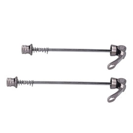 2pcs Cycle Front Rear Skewer,Aluminum Alloy Steel Quick Release Skewers Accessory for Road Mountain Cycle (Ti Color)