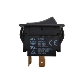 KEDU HY60E 4 Pins 20A 125V/250V 2HP Industrial On Off Rocker Pushbutton Switches (1)