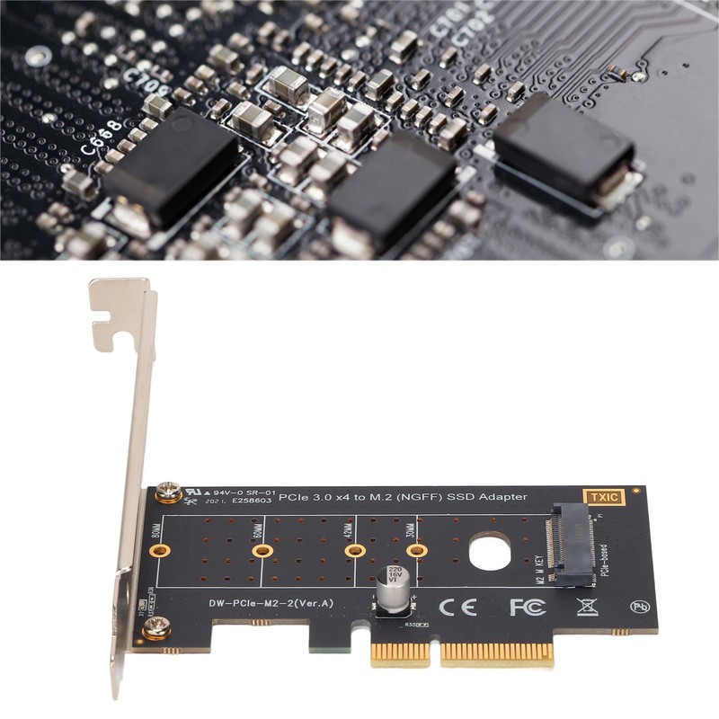 M.2 To Pcie Adapter PCB Gold Plated M.2 NVME to