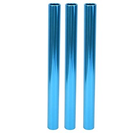 Keenso Relay Race Baton, 3 Pcs Aluminum Alloy Track and Field Relay Baton Sports Relay Race Baton Track and Field Sprint Match Batons(Blue)