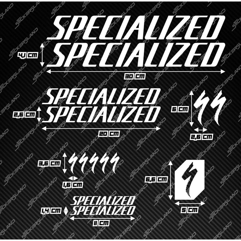 Stickersland® Sticker Set Compatible with Frame MTB Mountain Bike and