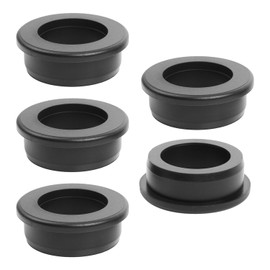 5PCS Rubber Grommets 1-15/16"(50mm) Drill Hole, 1-9/16"(40mm) ID Durable Black Silicone Top Hat Grommets for Automotive Firewall, Wiring Protection