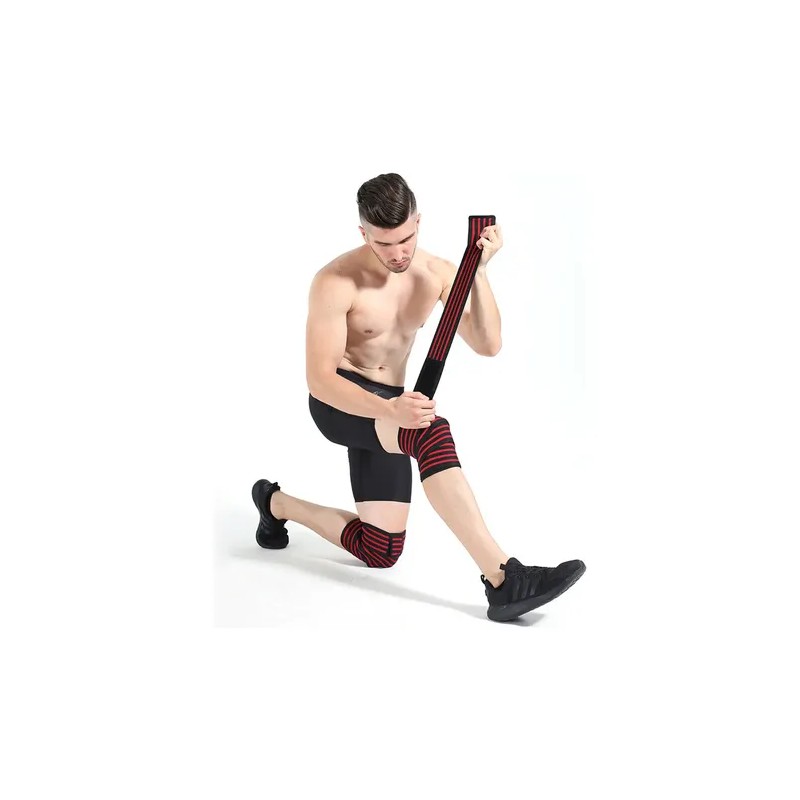 LIVZINNG 2pcs Rodilleras Venda Elástica Bandas Deportivas Rodilla Gym