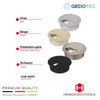 Gedotec Cable grommet desk made of sturdy ABS plastic, pack