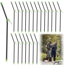 Fishing Anti-Tangle Boom Sleeves Set, 20 Pieces Fishing Anti-Tangle Boom Sleeves Set, Fishing Anti Tangle Boom Set with Swivel, Bent, Reusable Fishing Accessories, Feeders Tubes for Carp Fishing
