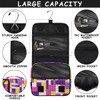 PATTERNFUL Purple Building Blocking Hanging Travel Toiletry Bag for Kids,