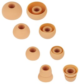 4 Pairs Earbud Tips Silicone Earbud Replacement Tips Earbuds Set Compatible with Beats Powerbeats 3 Powerbeats 2 Wireless in-Ear Earphones,Gold