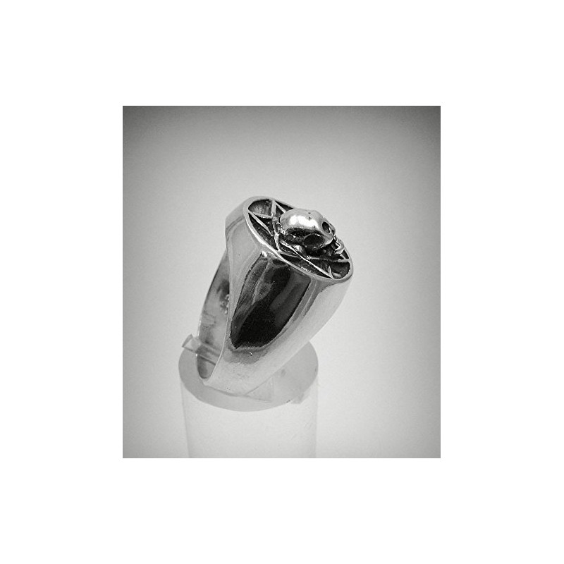 Sterling silber ring schädel David stern 925 Empress Größe 52-75