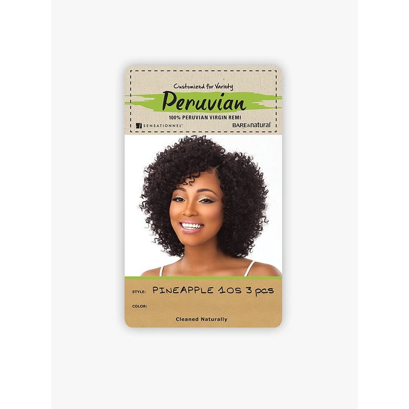 Sensationnel 100% Peruvian Virgin Remi Bare Natural PINEAPPLE 10S 3PCS