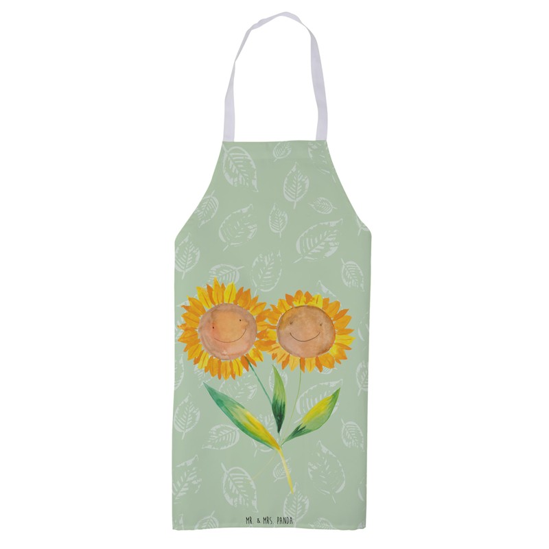 Mr. & Mrs. Panda PARENT-NEW Cooking Apron Sunflower, Leaf Green,