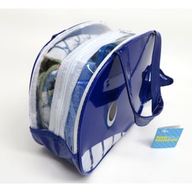 Ken Onishi GDI-1207 Vinyl Boston Bag, Whale, Approx. H 8.1 x W 11.4 x D 4.1 inches (20.5 x 29 x 10.5 cm)