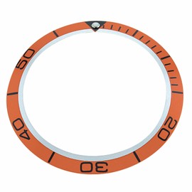 Ewatchparts Bezel Insert Compatible With Omega Seamaster Planet Ocean Chronometer 2209.50 42mm Case Orange