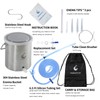 TopQuaFocus TopQuaFocus Stainless Steel Enema Bucket Kit - 2 Qt,