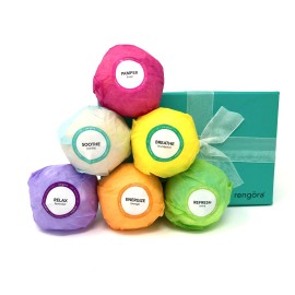 Rengöra Bath Bombs Luxury Gifts Set for Women, Aromatherapy 4 oz Bubble Bath Bombs, N...