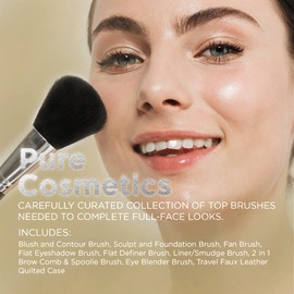 Pure Cosmetics 10 Piece Quilted Brush Set