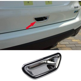 Xtremewarez Chrome Rear Gate Door Handle Bowl Cover Trim 1 Piece for Nissan X-Trail Rogue 2014-2017