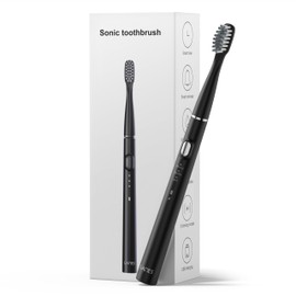 Ultraschlanke elektrische Schallzahnbürtse-federleicht&leise (65dB)-20.000 RPM W-Form-Bürstenkopf-3 Modi -smart-Timer-bis zu 100 Tage Akkulaufzeit