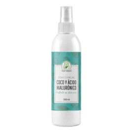 Tónico coco + ácido hialurónico 500 ml, hidratación y efecto antiedad