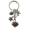 Love Heart Keyring Great Grandad Gem Charm Tyrannosaurus Rex Dinosaur