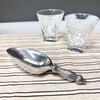Elegant Ribbed Ice Scoop Polished Aluminum 7 Inches by India