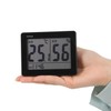 MAG TH-109BK-Z Thermometer/Hygrometer, Digital, Black, Sky with Clock