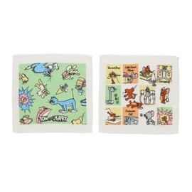 Marusin Hand Towels, Set of 2 with Case, Tom & Jerry BIRI BIRI Characters, Napkin Set with Case, Supplies for Kindergarten, Nursery School, Elementary School, Boys/Girls, 4105061000, 11.8 x 11.8