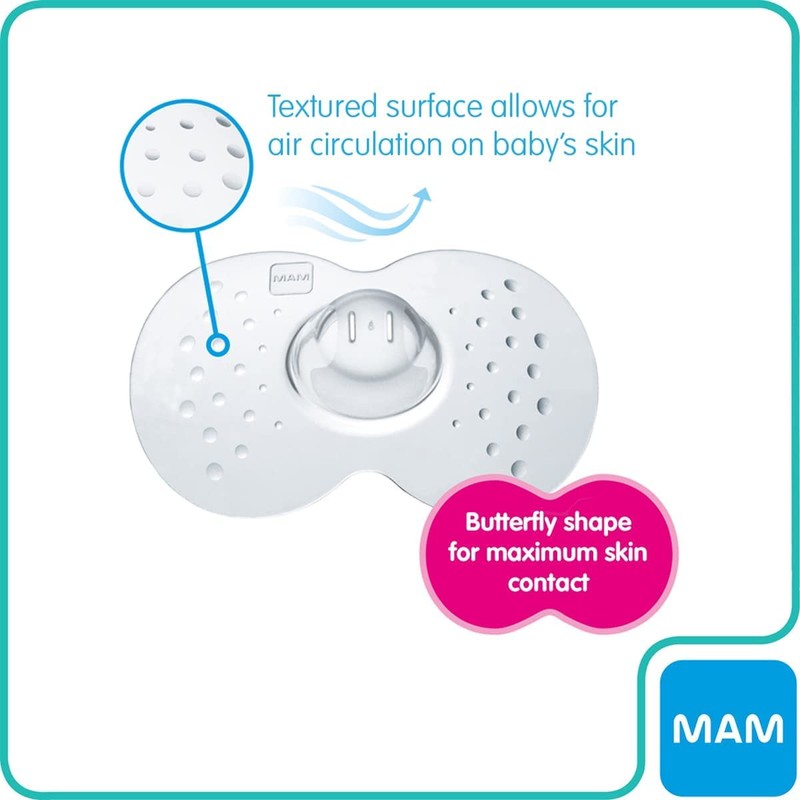 MAM Nipple Shields Size Small (Pack of 2), Breast Shields