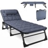 ATORPOK Folding Camping Cot for Adults with Padded Mattress and