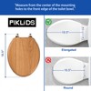 Toilet Seat, Oak Wood, Solid Wood, High Gloss Finish, PIKLiDS