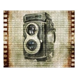 CafePress Photographer Retro Camera Large Puzzle, 500 pcs.