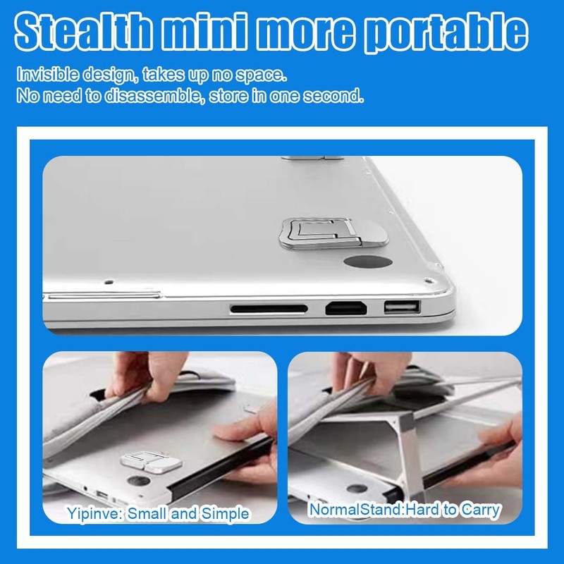XPEX 1 Pair Laptop Stand, Foldable Aluminium Notebook Stand, Height-Adjustable