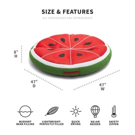 BIG JOE Novelty Fruit Slice Large Pool Float and Lounger - Style: Watermelon