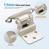 50 Pack (25 Pairs) 3/8 Inch Insert Kitchen Cabinet Hinges,