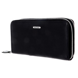 bruno banani New York Double Zip Around Wallet Black, black