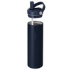 Vinsun Stainless Steel Drinking Bottle 750 ml Straw - Leak-Proof,