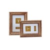 Two's Company Gold Fern Set of 2 Photo Frame Includes